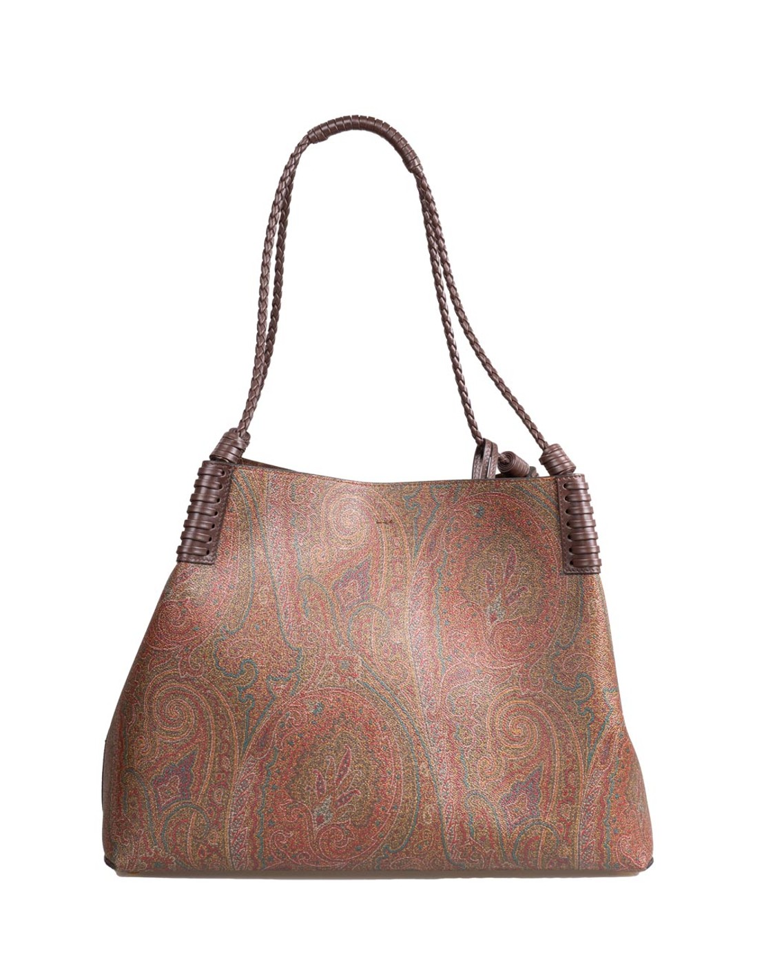 shop ETRO  Borsa: Etro shopping bag libra media in arnica.
Chiusura con moschettone.
Doppi manici.
Piedini in metallo.
Realizzata nell'iconico Paisley jacquard, impreziosita da una patch ricamata con logo ETRO e Pegaso sul davanti.
Manici intrecciati e lavorazione con infilature sugli angoli della borsa.
Interni in suede e chiusura con moschettone.
L'accessorio presenta una comoda pochette interna in suede.
Dimensioni: 29 x 39 x 16 cm.
Composizione: Spalmatura: 100% in PVC; Interno: 100% pelle.
Made in Italy.. WP1D0028 AA060-M0019 number 4388339